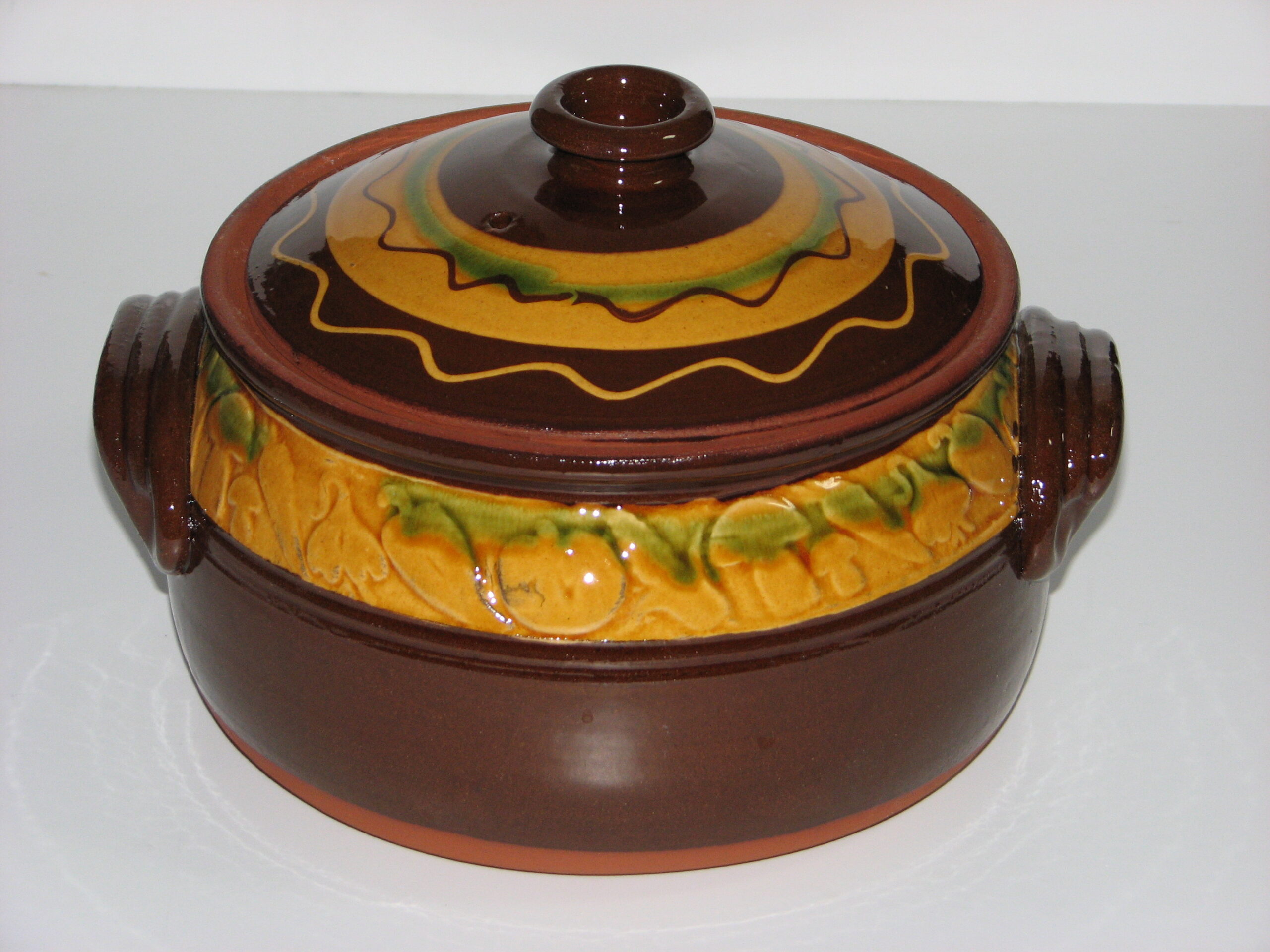Bułgarski garnek gliniany 4l żaroodporny wysoki | GRZYBEK - obrazek 2